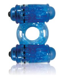 O Wow Double Wammy Blue Vibrating Ring