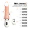 Penis Vibrator Rubber On Wall Medium Adult Toy for Women Pleasure Licking Wearable Smooth Flexible Silicone Wireless Remote Control Vibrating USB Rech