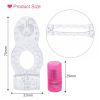 Longer Ejaculation Dual Pleasure Silicone Vibrator G-Spot Massager Clit Stimulator Penis Cock Ring Sex Toys For Men Male (Purple)