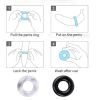 Pack of 3 Cock Ring Super Stretchy Strong Stay Harder Penis Rings ED Solution